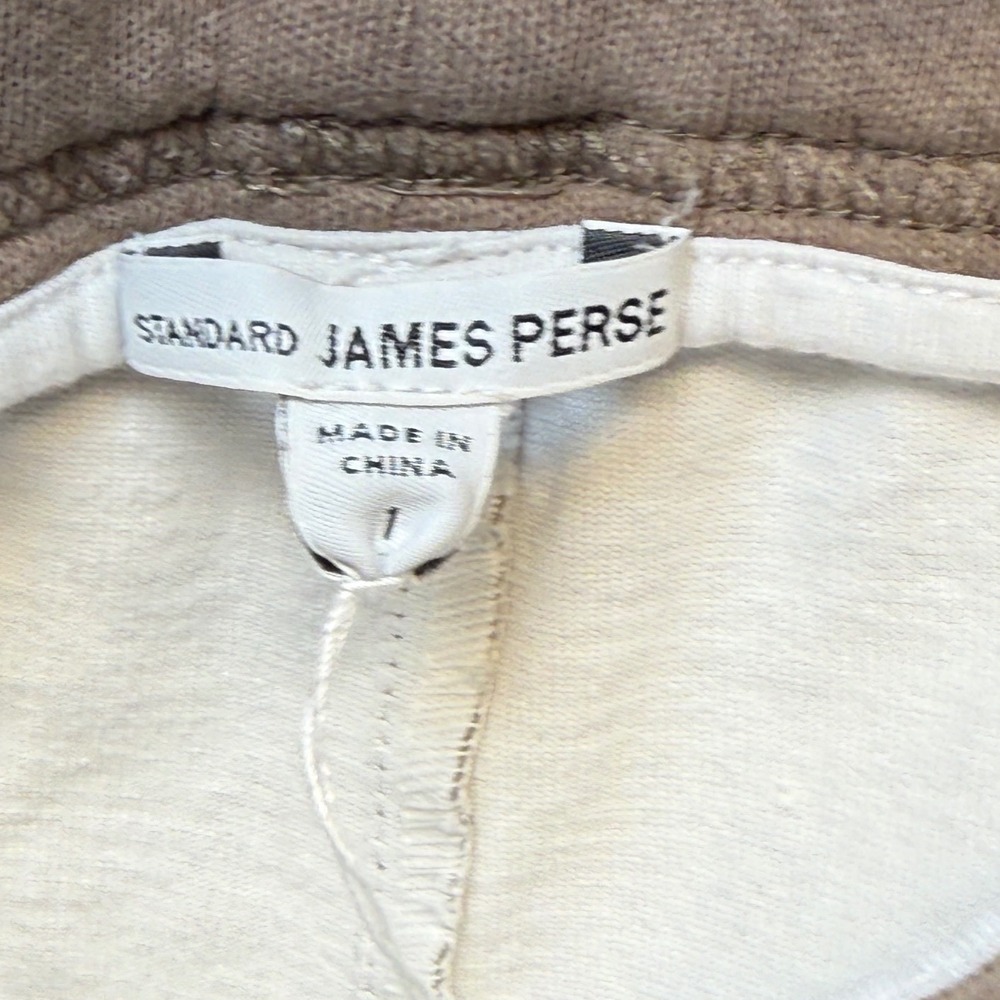 Standard James‎ Perse Camo Joggers Brown Gray Cotton Drawstring Pants Size 1 (S) - Picture 2 of 11